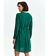Зелена рокля с дълги ръкави Robyn-1 снимка