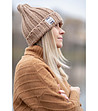 Дамска зимна шапка в цвят камел Emanuela-0 снимка