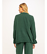 Зелена памучна дамска блуза Lavoni-1 снимка