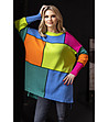 Дамски многоцветен пуловер Ness-1 снимка