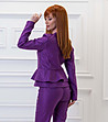 Стилно дамско сако в лилаво-1 снимка