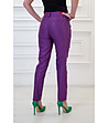 Стилен дамски панталон в лилаво-1 снимка