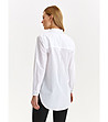 Памучна бяла дамска риза Anisela-2 снимка