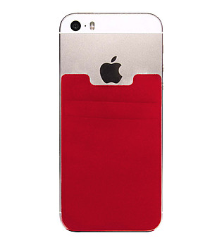 Калъф за карти за смартфон в червено снимка
