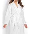 Мек дамски халат в цвят крем Magnolia-3 снимка
