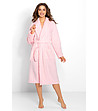 Дълъг дамски халат в розово Rosie-0 снимка
