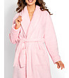Дълъг дамски халат в розово Rosie-2 снимка