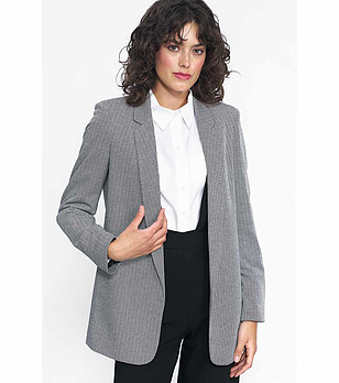 Дамско сако в черно и бяло Kosara снимка