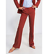 Дамски панталон с цвят керемида Raula-0 снимка
