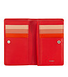 Дамски кожен портфейл в червено Makira-3 снимка