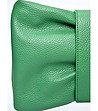 Зелена дамска кожена чанта Karra-2 снимка