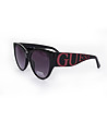 Черни дамски слънчеви очила с констрастно лого-0 снимка