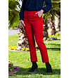 Елегантен дамски червен панталон -0 снимка