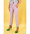 Дамски панталон в светлолилав цвят-0 снимка
