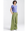 Дамски зелен панталон Albana-3 снимка