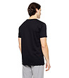 Черна памучна мъжка тениска-1 снимка