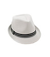 Unisex шапка трилби в бяло Teti-0 снимка