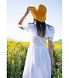 Жълта лятна дамска шапка Alora-0 снимка