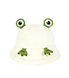 Бяла дамска шапка жабка Froggie -0 снимка