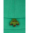 Зелена дамска шапка жабка Froggie -4 снимка