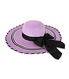 Дамска шапка в лилаво с панделка Perea-1 снимка