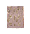 Дамски шал в цвят пепел от роза със златисти листа Oleni-0 снимка