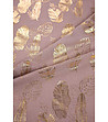 Дамски шал в цвят пепел от роза със златисти листа Oleni-2 снимка