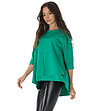Зелена oversize дамска блуза Caren-3 снимка