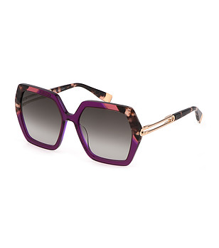 Дамски слънчеви очила в лилаво и кафяво снимка