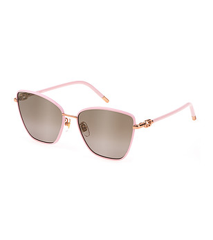 Дамски слънчеви очила с розова метална рамка снимка