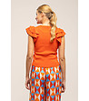 Дамска оранжева блуза-1 снимка
