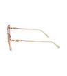 Златисти дамски слънчеви очила с розови лещи-1 снимка