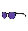 Черни мъжки слънчеви очила с лилави лещи-0 снимка