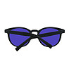 Черни мъжки слънчеви очила с лилави лещи-2 снимка
