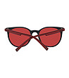 Черни мъжки слънчеви очила с червени лещи-2 снимка