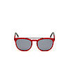Мъжки слънчеви очила с червени рамки с поляризация-1 снимка