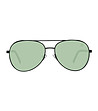 Мъжки слънчеви очила с черни рамки и зелени лещи-2 снимка