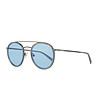 Сиви unisex слънчеви очила със сини поляризирани лещи-0 снимка