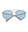 Сиви unisex слънчеви очила със сини поляризирани лещи-1 снимка