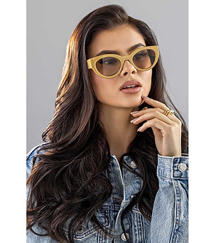Кафяви дамски слънчеви очила Everleigh  снимка