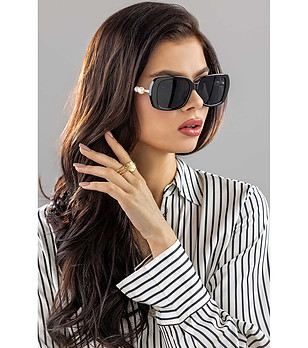 Дамски черни слънчеви очила Clara  снимка