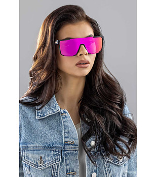 Слънчеви очила тип маска с лещи в лилав нюанс Athena  снимка