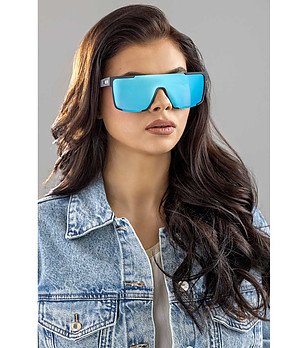 Слънчеви очила тип маска в лещи със сини нюанс Athena  снимка
