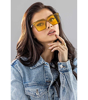 Дамски слънчеви очила с жълти лещи Sarah  снимка