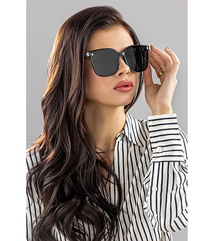 Дамски черни слънчеви очила Black  снимка