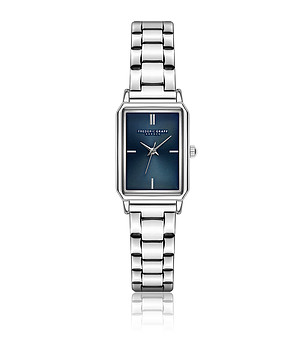 Дамски часовник в сребристо със син циферблат Trika снимка