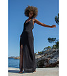 Ефектна памучна рокля в черен цвят Maryla-0 снимка