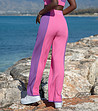 Дамски панталон в циклама и лилаво Maddalena-2 снимка