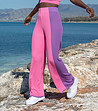 Дамски панталон в циклама и лилаво Maddalena-3 снимка