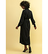Ефектна рокля тип риза в черно Paulette-1 снимка